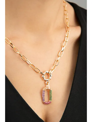 Heliophilia Vergold. Halskette mit Schmuckelement - (L)44 cm, Gold, Damen