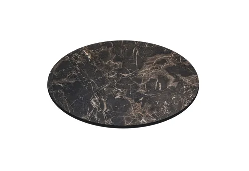Bistro HPL Tischplatte | Cappuccino-Marmor | Ø 60 cm - Zubehör für Möbel: Hochwertige, 100% wasserdichte HPL Tischplatte, ideal für den Außenbereich – strapazierfähig, belastbar bis 400 kg und hitzebeständig bis 250°C.