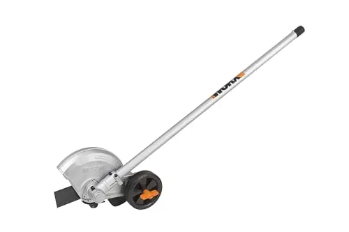 WORX WA0223 DriveShare Kantenschneider-Aufsatz - Multitalent für präzise Kanten - Rasentrimmer & Motorsensen - Ideal für saubere Rasenkanten mit einem Schnittdurchmesser von 20 cm und leichtem Gewicht von nur 1,91 kg.