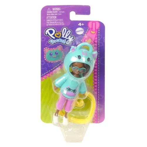 Figure Polly Pocket Friend Clips Doll Kitty Mattel 194735108862