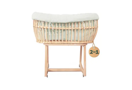 Geuther Babybett Schaukelwiege Rattan Rocker von Geuther