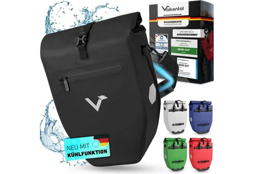 Valkental ValkBasic Gepäckträgertasche schwarz mit Kühlung von Valkental