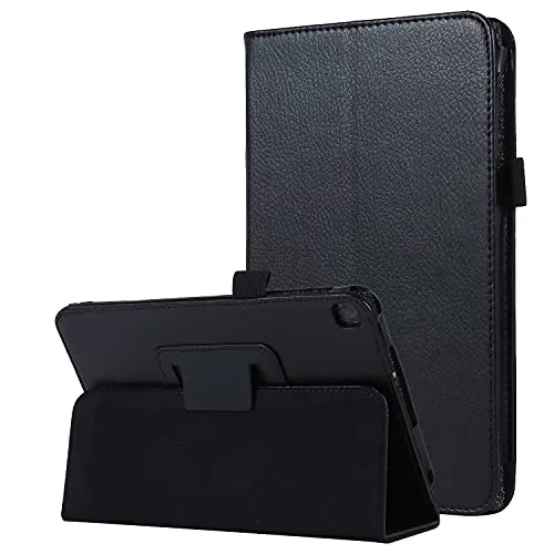 Lobwerk Hülle für Samsung Galaxy Tab A7 Lite 2021 SM-T220 SM-T225 8.7 Zoll Smart Cover Etui mit Standfunktion Schwarz