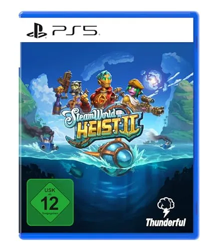 SteamWorld Heist 2 - PS5 [EU Version] - Filme über spannende Seeschlachten und strategischen Steambot-Kampf mit präzisen Abprall-Schüssen. Erlebe Abenteuer und Geheimnisse im Großen Meer!
