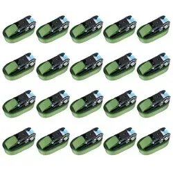 vidaXL Ratschen-Spanngurte 20 Stk. 800 daN 6 m Grün in grün von vidaXL