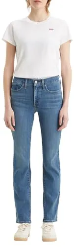 Levi's Damen 314 Shaping Straight Jeans - Figurschmeichelnde Straight Jeans mit Stretchanteil für ganztägigen Tragekomfort, formt Kurven und betont die Figur – ideal für jeden Anlass!
