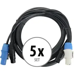 Pronomic Stage PPD-2.5 Hybridkabel - Kabel für Lichteffekte & Bühnenbeleuchtung, vereint Strom- und Signalversorgung in einem Kabel für weniger Kabelgewirr und professionelle Klangqualität.
