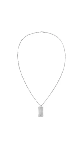 Tommy Hilfiger Kette JAMESON mit Emaille-Anhänger in silber von Tommy Hilfiger