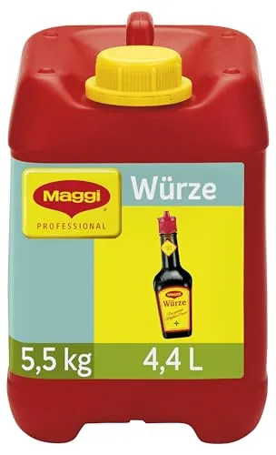 MAGGI Professional Würze 5,5kg Kanister - Universelles, veganes Würzmittel für Burger, Suppen, Dressings und mehr. Ideal zum Nachwürzen und Verfeinern für einen intensiven Geschmack.