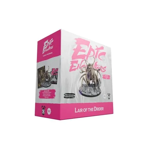 Steamforged Games Epic Encounters: Lair of The Drider - PC- & Videospiele, einzigartiges Rollenspiel-Set für epische Abenteuer mit hochwertigen Miniaturen und Spielmaterialien.