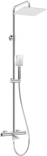 Deante Deszczownica NAC_01HT mit Thermostat-Batterie - Sanitär: Hochwertige Duschsystem mit Thermostat-Batterie für präzise Temperaturkontrolle und Komfort beim Duschen.