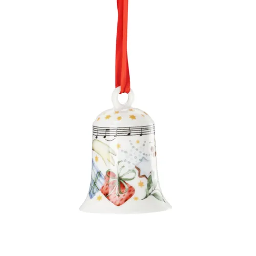 Hutschenreuther Porzellanglocke Weihnachtslied 2025 - Christbaum- & Feiertagsschmuck: Wunderschöne 7 cm große Porzellanglocke aus der Sammelserie Weihnachtslied 2025 – ein zeitloses Sammlerstück für festliche Stimmung.