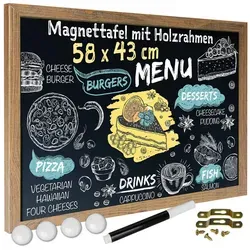 Magnetische Kreidetafel XXL 43x58 cm von Goods & Gadgets