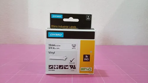 Rhino-Industrie-Vinyletiketten 19 mm x 5,5 m von DYMO