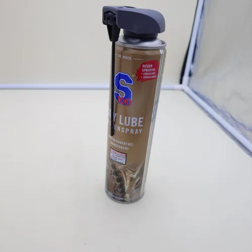 S100 Kettenspray DRY LUBE 400ml Trocken Transparent Abschleuderfrei Ketten Spray