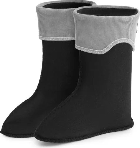 Ladeheid Kinder Mädchen Jungen Wärmende Stiefelsocken für Gummistiefel Innenschuh LA-861 (Grau, 22/23 EU)
