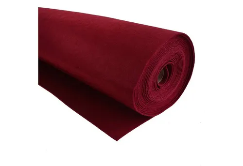 maDDma Stoff 1m waschbarer Bastelfilz Meterware Filz 90cm x 1,5mm, weinrot