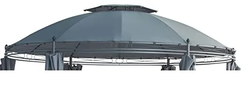 Ersatzdach für Westerholt Pavillon 350cm anthrazit - Hochwertiges Ersatzdach für Westerholt Pavillon, 100% Polyester, schützt vor Sonne und Regen, ideal für Garten und Terrasse.
