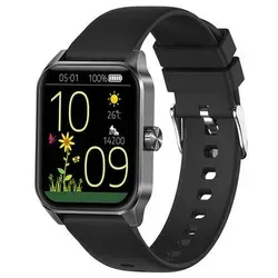 INF Smartwatch mit Bluetooth und Gesundheitsüberwachung Schwarz