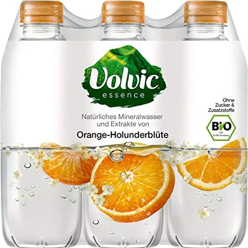 Produktbild Volvic Essence Orange Holunderblüte Erfrischungsgetränk ( 6 x 750ml ) inc. 3,00€ EINWEG Pfand PET Flasche