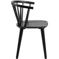 Actona Group Esszimmerstuhl Ida 0000100310 - Stühle im skandinavischen Design, mit klaren Linien und eleganter, mattschwarzer Farbgebung – ideal für moderne Essbereiche.
