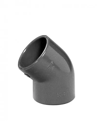 Winkel 45° 40 mm / PVC Verbinder Winkel Kniestück Muffe Fitting Fittings