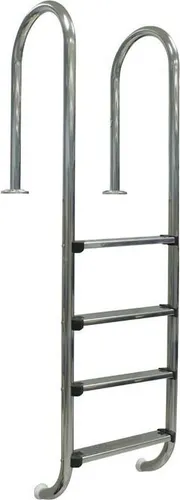 Poolleiter GRE Edelstahl 4 Stufen