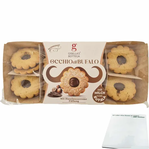 Gisellas Bottega Occhio di Bufalo Mit Haselnusscreme Füllung 170g Packung