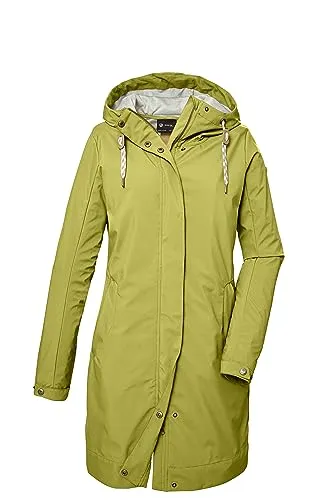 G.I.G.A. DX Damen Softshell Parka mit Kapuze - Funktionsjacke, wasserabweisend mit 8.000 mm Wassersäule, PFC-frei und umweltfreundlich, ideal für Outdoor-Aktivitäten.