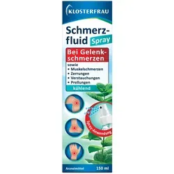 Klosterfrau Schmerzfluid 150 ML - Arzneimittel zur Linderung von Muskel- und Gelenkschmerzen, ideal zur Unterstützung bei Zerrungen und Prellungen mit dem Wirkstoff Levomenthol.