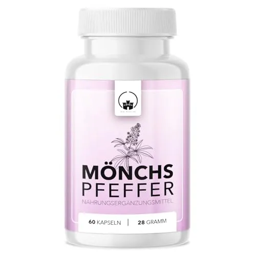 Saint Nutrition® Mönchspfeffer – Hochdosiert mit 10mg Agnus Castus – Nahrungsergänzungsmittel für Frauen – pflanzliche Unterstützung ohne künstliche Zusätze - 60 Premium Kapseln