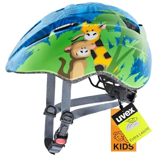uvex Kid 2 cc Kinder-Helm - Sicherer und leichter Fahrradhelm mit LED-Erweiterung - Fahrradhelme für Kinder, leicht und schlagfest mit individueller Größenanpassung durch uvex IAS System, erweiterbar mit LED-Licht für zusätzliche Sichtbarkeit.