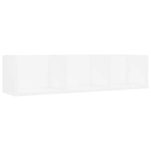 vidaXL CD Wandregal mit 3 Fächern - Regal für CDs und DVDs, stilvolles Design mit 3 offenen Fächern für optimale Aufbewahrung und einfachen Zugriff.