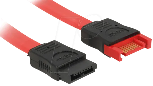 DELOCK 83956 - Kabel SATA 6 Gb/s St. > SATA Bu. 100 cm rot
