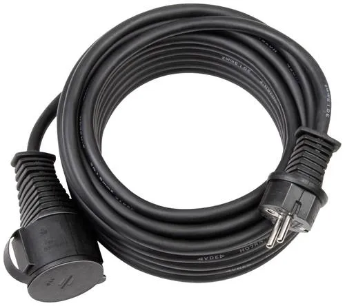 Brennenstuhl Verlängerungskabel 1166810 - 10m, Schutzkontakt, IP44 spritzwassergeschützt und robust für den Außeneinsatz
