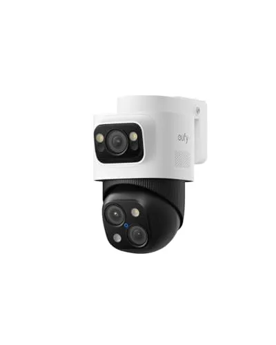eufy PoE Bullet-PTZ-Kamera S4 - 4K UHD mit KI-Tracking - Überwachungskamera mit 4K UHD, 3 Linsen und 360° Schwenkfunktion. Proaktive Sicherheit durch KI-gestützte Personenerkennung und intelligenter Abschreckung.