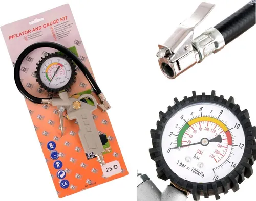 Reifenfüllpistole mit robustem Anschluss und mechanischem Messgerät Ctg-17