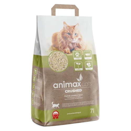 Animax Katzenstreu Cats Crushed klumpende zerkleinerte Holzstreu 7 l