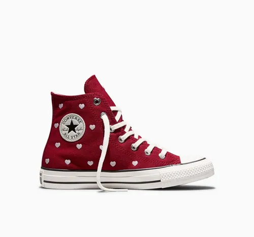 Converse Kinderschuhe CHUCK TAYLOR ALL STAR HEARTS ROSES in Rot, Größe 37 1/2 - Süße Converse Kinderschuhe im Design HEARTS ROSES, ideal für kleine Fashionistas. In leuchtendem Rot und Größe 37 1/2 erhältlich. Perfekt für jeden Anlass!