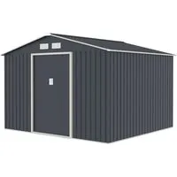 HATTORO S250 Metall Gerätehaus 7,2m² – Robuster Geräteschuppen für den Garten - Gerätehaus aus hochwertigem Metall, ideal zur sicheren Aufbewahrung von Gartenutensilien. Mit abschließbarer Doppeltür und zeitgemäßem Design bietet es optimalen Schutz und ist einfach zu montieren.