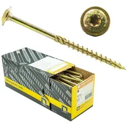 Domax Schraube Tischlerschrauben mit Tellerkopf TORX - Zink galvanisiert, (200 St) 5x60