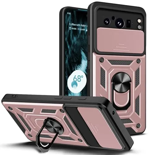 betterfon Handyhülle für Google Pixel 8 Pro | Stoßfest & Kratzfest | Mit Kameraschutz, Anti-Fingerabdruck & robustem Panzerschutz-Design | Rosegold