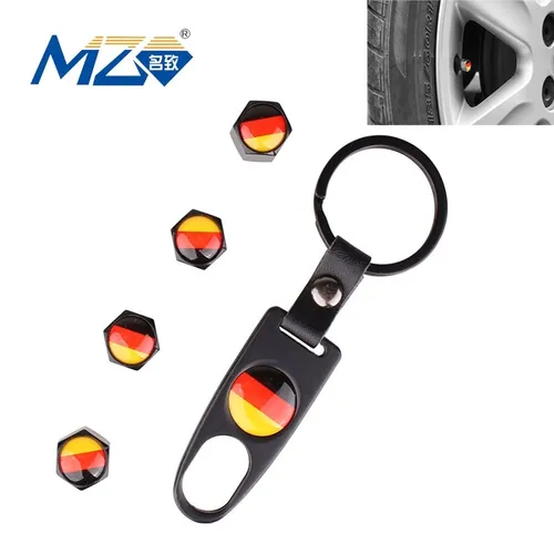 4x BRD Ventilkappen Deutschland Auto Motorrad Anhänger Ventil Kappen Fußball WM