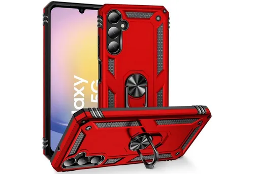 CoolGadget Handyhülle Armor Shield Case für Samsung Galaxy A25 5G 6,1 Zoll, Outdoor Cover mit Magnet Ringhalterung Handy Hülle für Samsung A25 5G