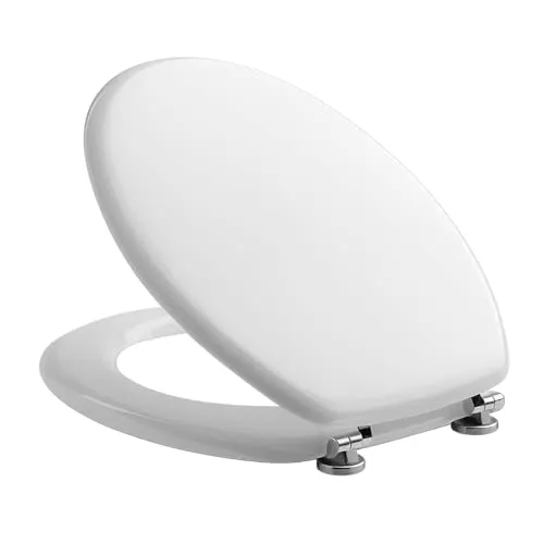 Toilettensitz EM MDF weiß BESCHÄDIGT