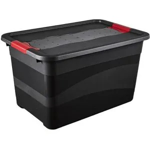 Eckhart Aufbewahrungsbox Transportbox 52L in Graphit - Wasserdichte 52L Aufbewahrungsbox aus robustem Kunststoff, ideal für die sichere Lagerung und den Transport von Gegenständen. Perfekt für Zuhause oder unterwegs.