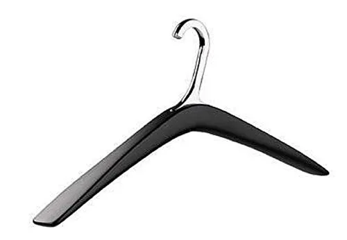 Pieperconcept Garderobenbügel Polo Softtouch Schwarz - Jackenbügel mit rutschhemmender Softtouch-Oberfläche für sicheren Halt, ideal für die Aufbewahrung von Kleidungsstücken