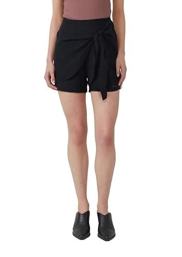 QS Skort in leicht glänzender Optik