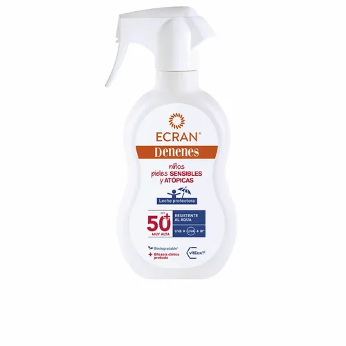 Denenes Sensitive Leche Protectora SPF50 - 300ml - Sonnenschutzmittel mit hohem Lichtschutzfaktor, bietet zuverlässigen Schutz für empfindliche Haut und ist ideal für Kinder.