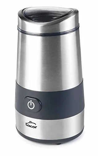 Lacor Kaffee Muhle, 200 W - Kaffeemühle für 60g Bohnen, ideal für frischen Kaffee und vielseitig für Kräuter oder Gewürze. Mit Sicherheitssperre für sicheren Betrieb.